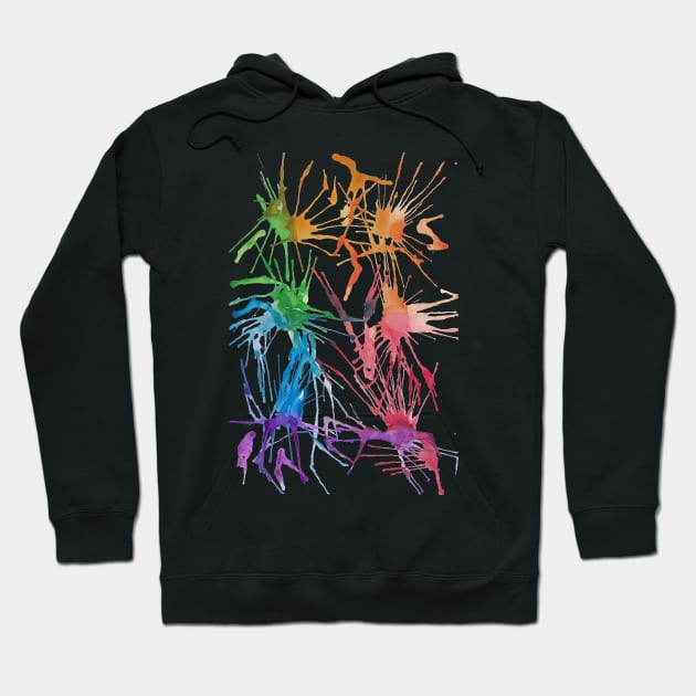 Spectrum Splash Doodle Hoodie by Red Wolf